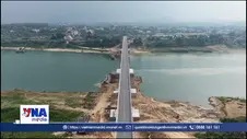 Tiến độ sửa chữa cầu sông Lô vẫn chậm so với kế hoạch