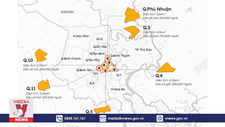 Sáp nhập quận ở TP.HCM cần xét đến các tiêu chí đặc thù